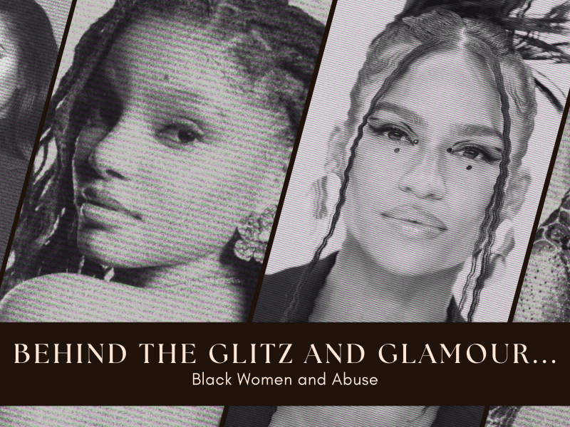 Collage of Keke Palmer, Halle Bailey, Cassie Ventura, and Megan Thee Stallion.